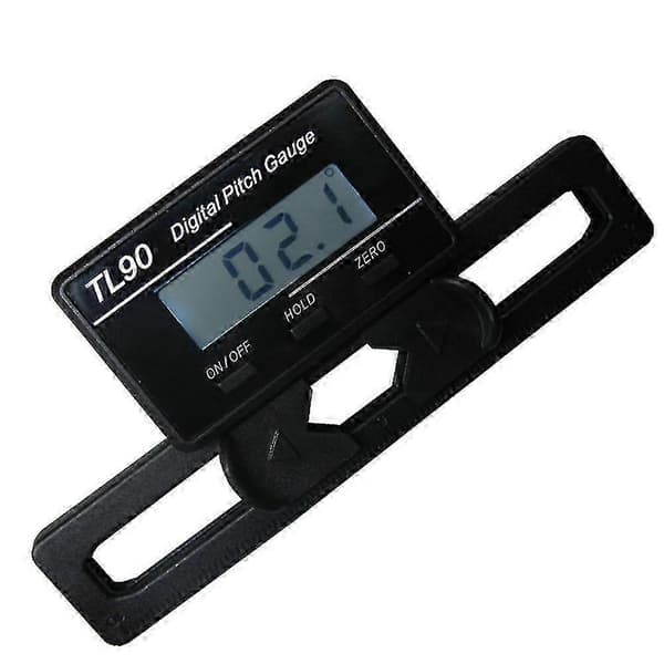 Digital Pitch Gauge Batteridrevet Vinkelmåler LCD Baggrundsbelysning Sort