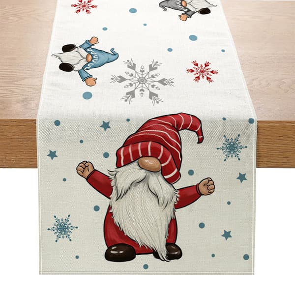 Julebordløber, julebordsdekoration, rektangulær julebordløber dug til julebordsdekorationer 33 x 180 cm