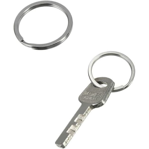 20 stk. 25 mm Metal Flad Delt Nøglering Cirkulær Nøglering Rosetter Nøglering Loop Nøglering Forbindelse