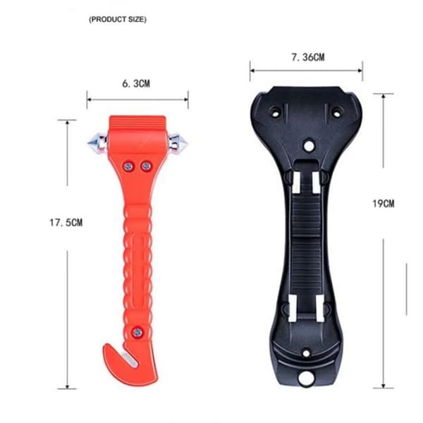 2-pack Emergency Hammer and Seatbelt Cutter
