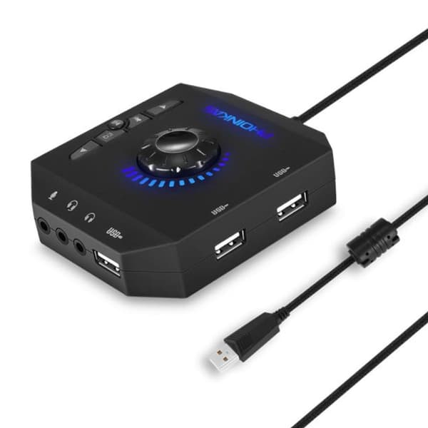 Externt ljudkort, externt USB-ljudkort för stationär dator