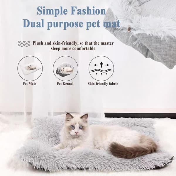 Cat Pillow - Cat Basket - Self-heating Cat Blanket - Self-heating Cat Blanket - 2-in-1