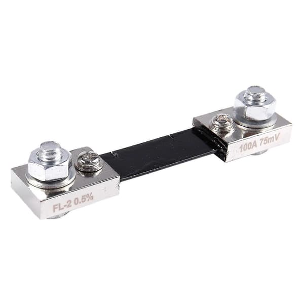 FL-2 DC 100A 75mV Current Shunt Resistor for Ampere Panel Meter Black