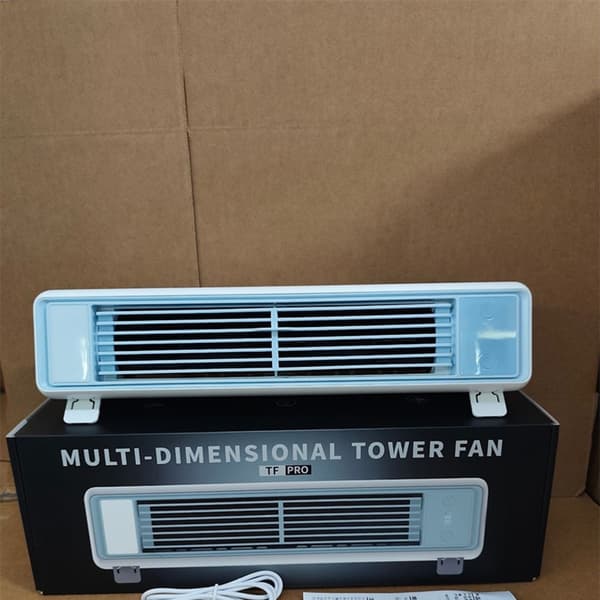 Bladeless Tower Fan for Wall Mount and Desk with 5-Speed USB-C, Oscillating Function, Remote Control and Soft Lighting for Home and Office