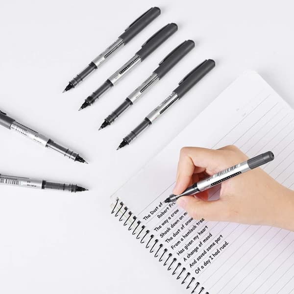 20 Fine Point Ballpoint Pens 0.5 mm Fine Point Rollerball Pen Liqu