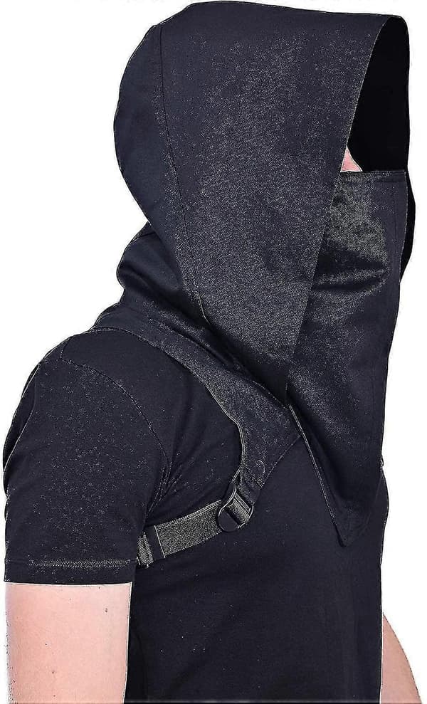 Cyberpunk Rogue Cowl Hætte Tørklæde, Assassin Kostume Hætte Vinter Unisex Kappe Hat