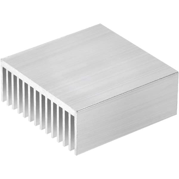 Elektronisk køleplade til MOS GPU IC-chip sølv 50 x 50 x 20 mm