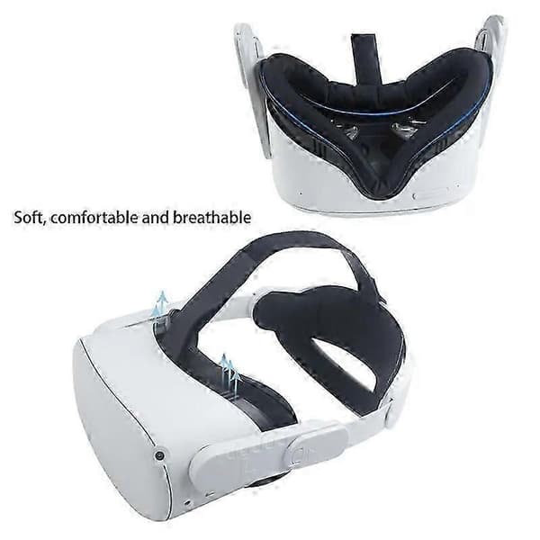 For Meta Quest 2 VR Headset Anti-sweat Eye Mask VR Face Interface Bracket Protection Anti-sweat Eye Mask (Black)