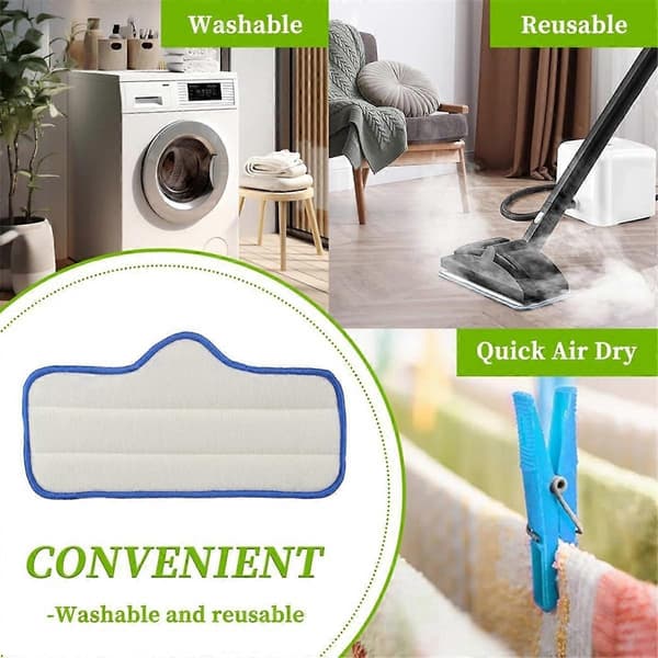 Gjenbrukbar mikrofiber dampmopppute passer til Neat Steam Cleaner dampmopp rengjøringsputer