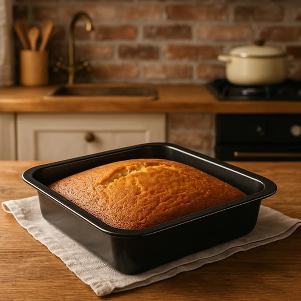 Roasting Pan - Carbon Steel Roasting Pan - Roasting Tray - Gratin Dish - Lasagna Pan - Rectangular Baking Dish - Large Baking Dish - Set of 2 - 23 x 22 cm