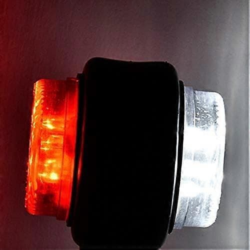 Sæt med 2 sidemarkeringslys 12 V LED 15 cm til lastbilstrailer