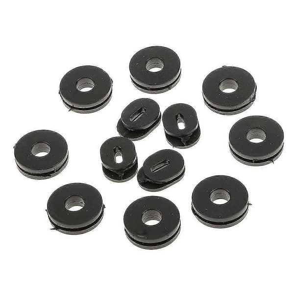 48x Black Rubber Side Cover Grommets For Motorcycle Car Auto Gs125