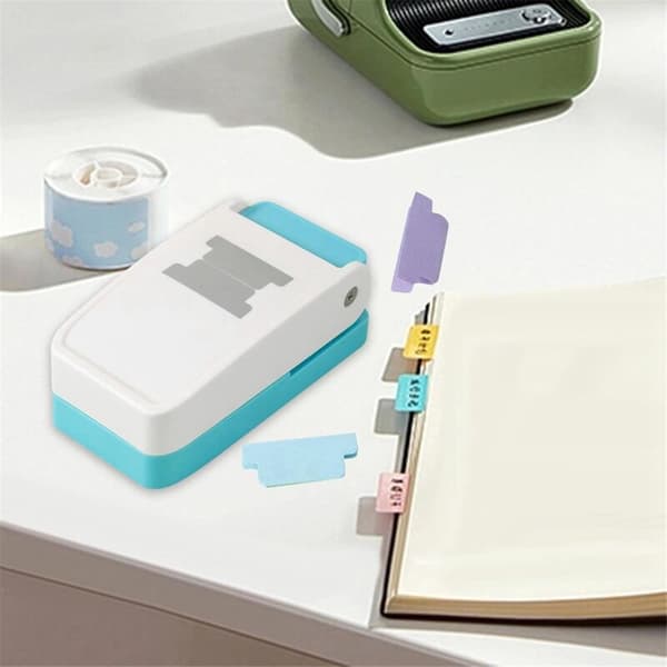 Tab Punch, Portable Folder Punch, Loose Leaf Divider, Label Punch, Hole Punch, Flat Hole Punch