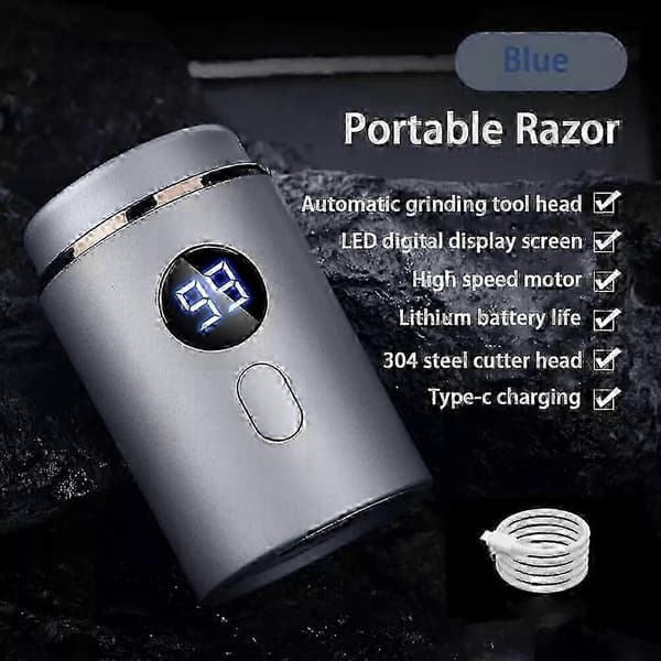 Mini bærbar elektrisk barbermaskin multifunksjonell vanntett elektrisk barbermaskin