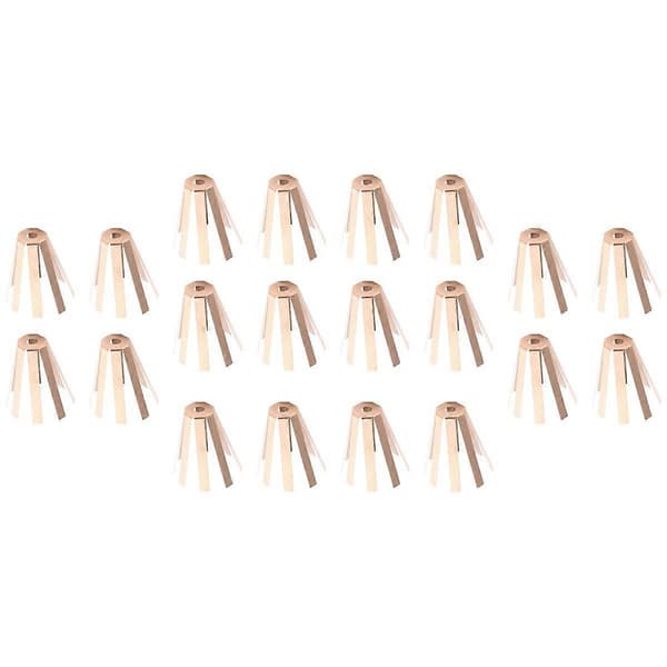 20 stk Golf Blæksprutte Shims Golf Messing Adapter Afstandsstykker til Golfskaft Shim Adapter Golfkølleskaft Tilbehør B Diameter 39mm, Højde 33mm