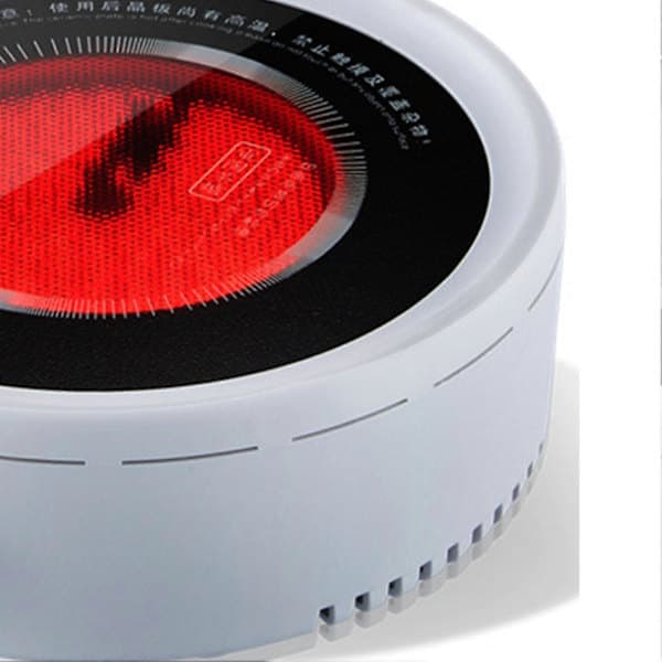 Electric Teapot, Small Ceramic Hot Plate for Boiling Water and Coffee Making with Knob Adjustment