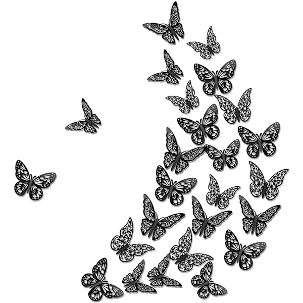 36 Pieces 3D Butterfly Wall Decorations, Removable Stickers Wall Decor