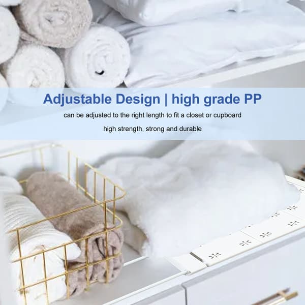 Adjustable Wardrobe Dividers for Shoe Cabinets - 38‑60cm/15.0‑23.6in