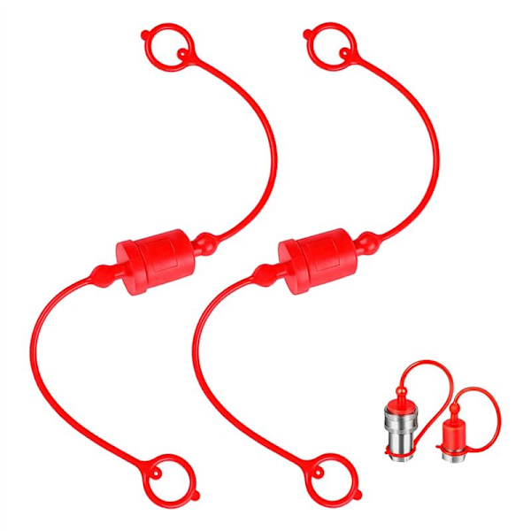 Dust Cap and Socket Protector for Hydraulic Coupling -B 1/2, Fits Hydraulic Coupling