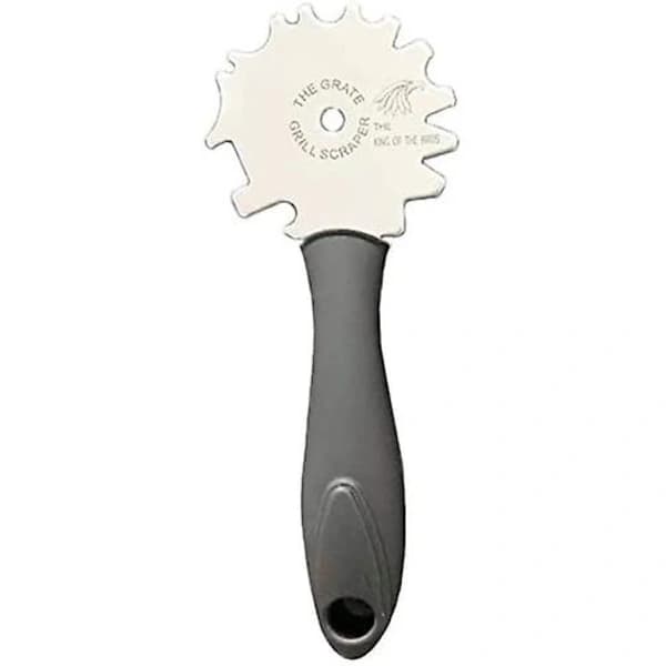 Stainless Steel Grill Scraper with Non-Slip ABS Handle for Grill Grates Universal Cleaning Tool 17 x 6.5 cm