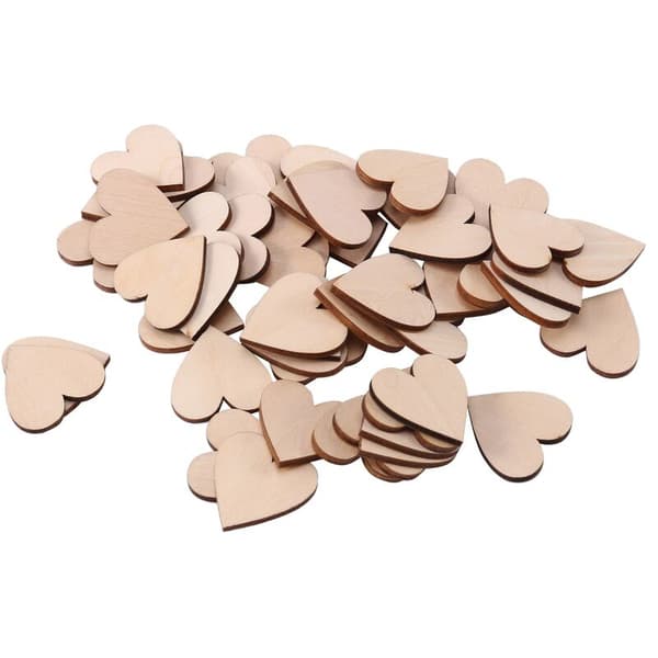 50 stk 30 mm tredekorasjoner for DIY-dekorasjon