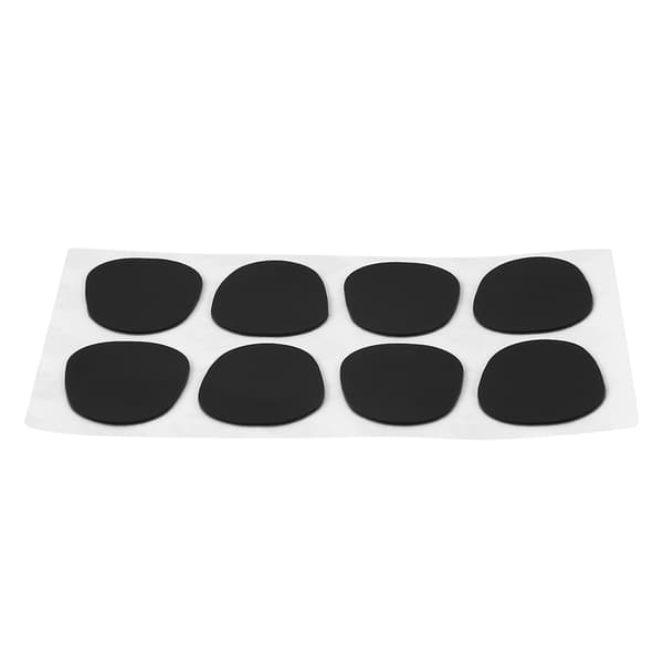 Sax Mundstykke Patch Pad Pude til Sopran Alt Tenor Saxofon Klarinet Sort 0,5 mm Stor Oval