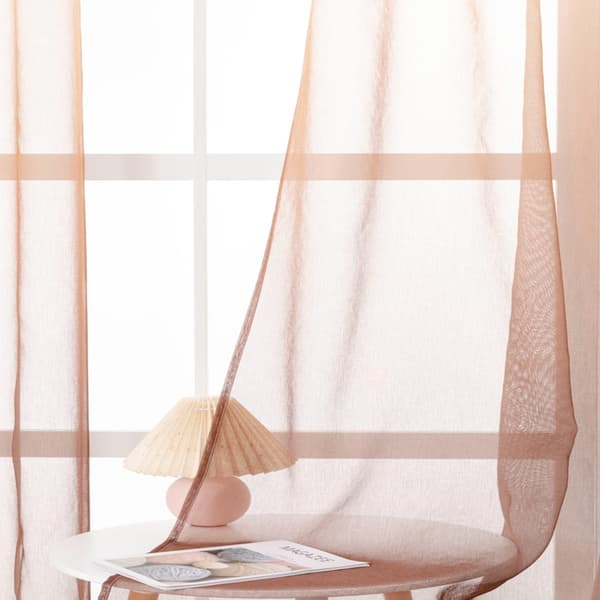 Gardinmaljer (2 stk.) gjennomsiktig gradient vertikal gardin voile