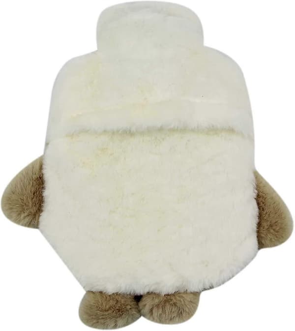 Classic Transparent Rubber Hot Water Bottle with 3D Cartoon Plush Cover
