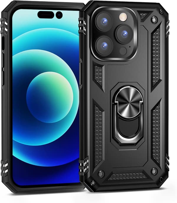 iPhone 14 Pro Max -kuori, Äärimmäinen Suoja Sotilaallinen Panssari Tupla