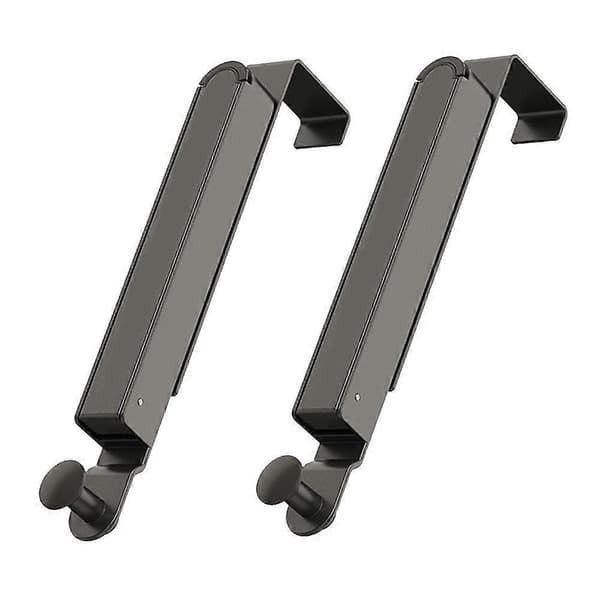 Foldable Clothes Drying Rack, Door Hook Clothes Hanger, Portable Black