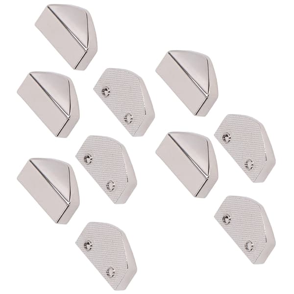 10 Sets Zipper Stopper Glossy Appearance Convenient Practical Attractive Decorative Bag Accessories for Suitcases White