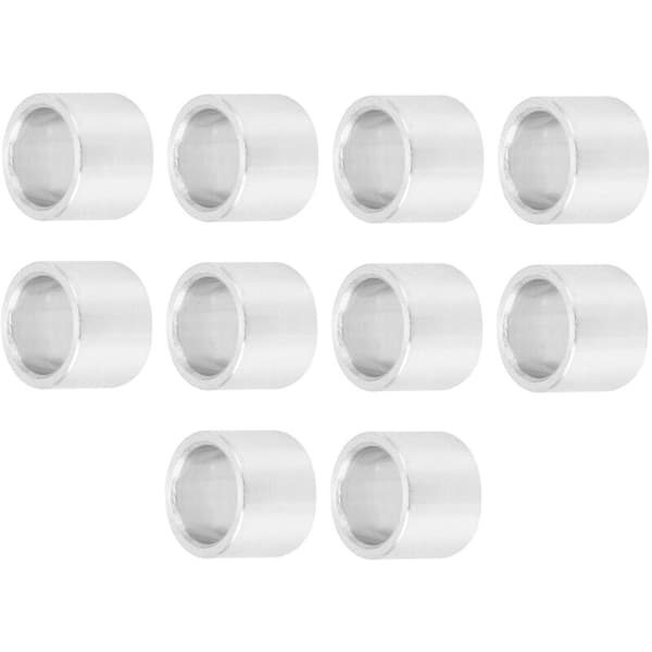 10 st/set Aluminiumlegering Distans Rund Packning Intervallstruktur Stödfäste OD 8mm (Lång 6mm)