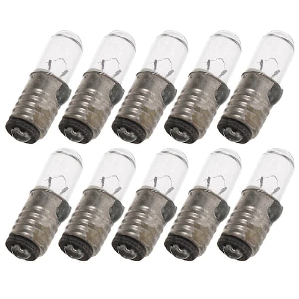 Micro Replacement Bulb E5 Mini Light Bulbs For Technician Scientific Research Round Shape 10pcs