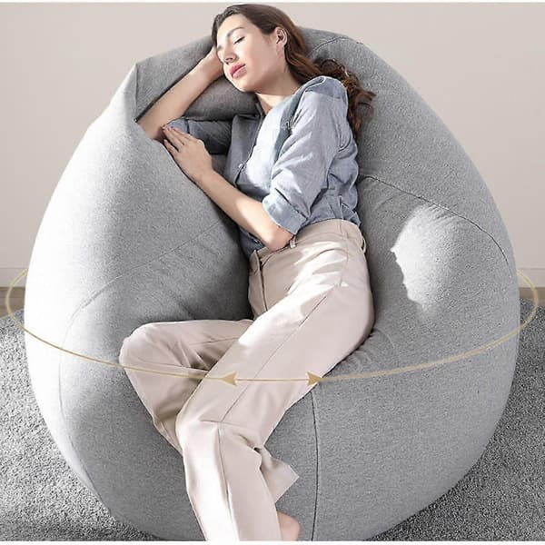 Ekstra Store Sækkestole Sofabetræk Indendørs Lazy Lounger Til Voksne Børn