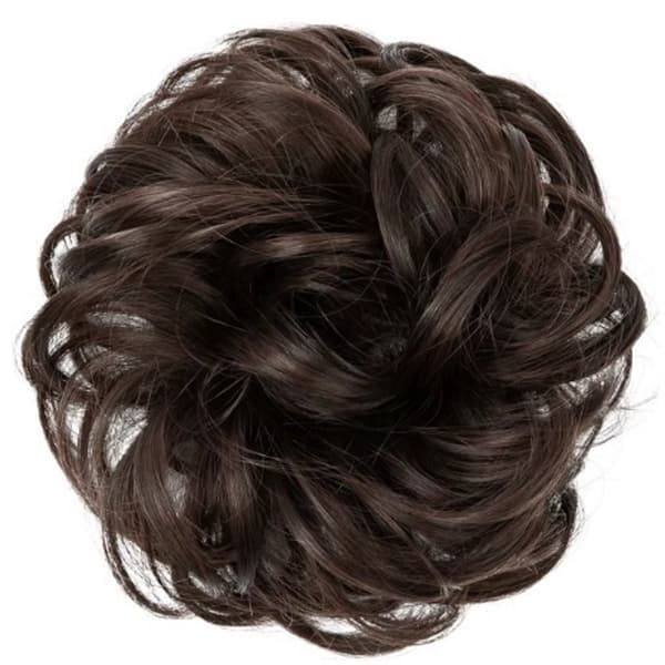 Messy bun - Hårknute - Hårscrunchie - #6 - Mørkebrun
