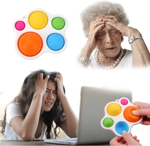 Fidgetleker, Anti-stress Fidgetleke i Silikon for Barn Satisf DXGHC