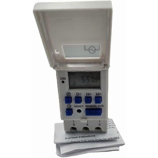 LCD Timer Ukentlig Elektrisk Timer Digital Timerbryter 15A (220V)
