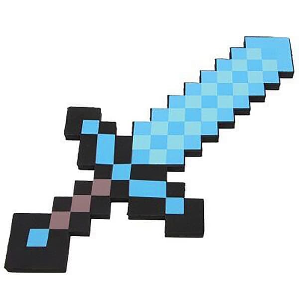 Perfekt Minecraft Diamant Sværd Animationsrekvisit Sværd Legetøjsmodel 1 STK - Perfekt Blå