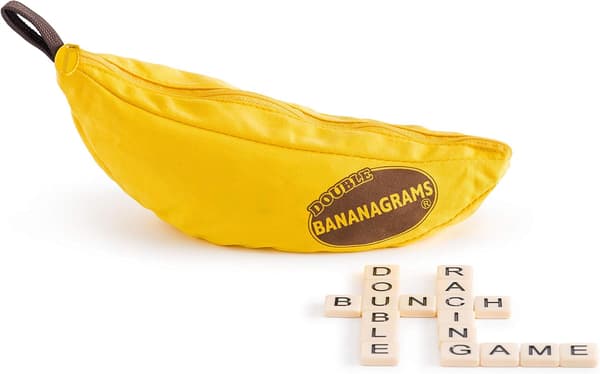 Bananagram | Ordspill | Alder 7+ | 1-8 spillere | 15 minutter spilletid