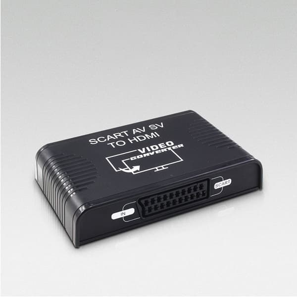 SCART AV/S-video til HDMI-konverter - Opskalér analog video til HDMI til moderne skærme