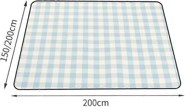 Piknikviltti rantaviltti, erittäin suuri vedenpitävä piknikmatto (Väri: D, Koko: 200*200CM)