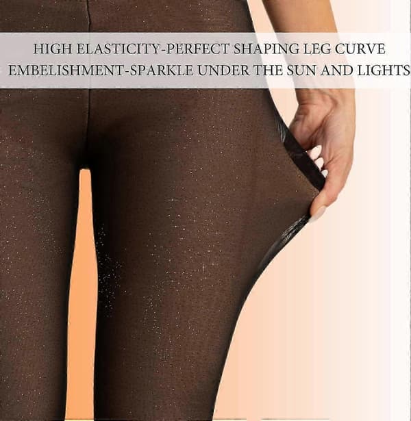 Women's Fleece Lined Tights - Thermal Opaque and Sheer Panel Leggings-FX-