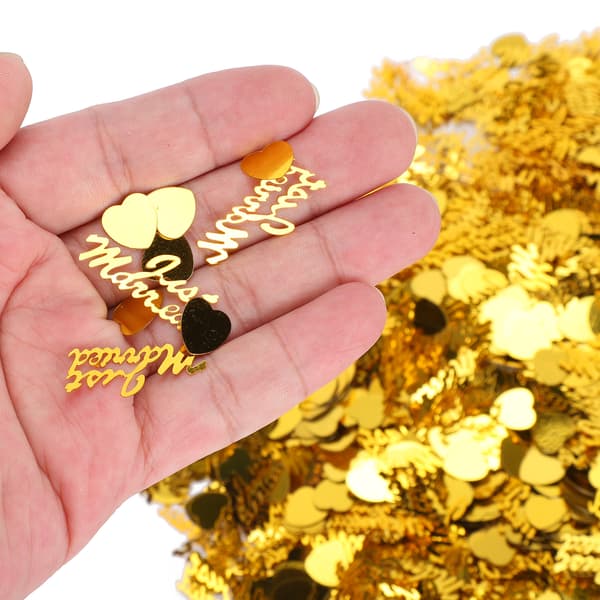 Newlywed Confetti Wedding Valentine's Day Decoration Sprinkles Sequins 100g Gold