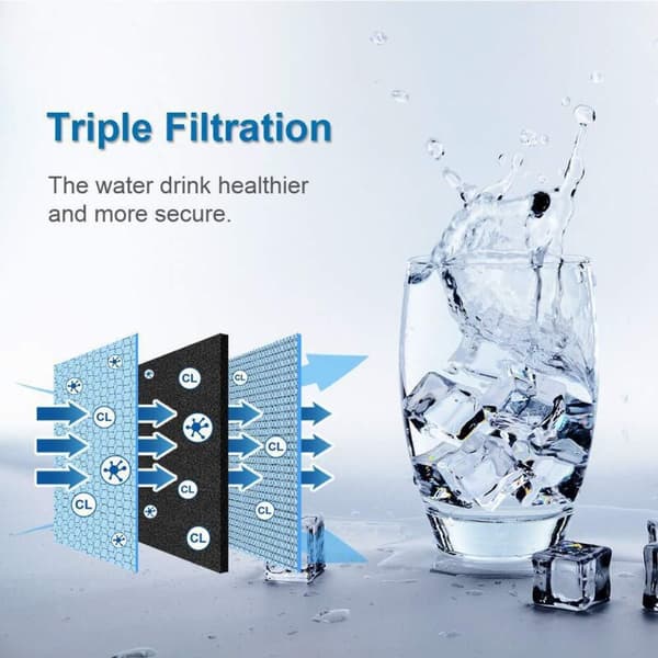 Kyldelar - 1 x ægte Whirlpool EveryDrop 4 EDR4RXD1 køleskabsfilter til is og vand
