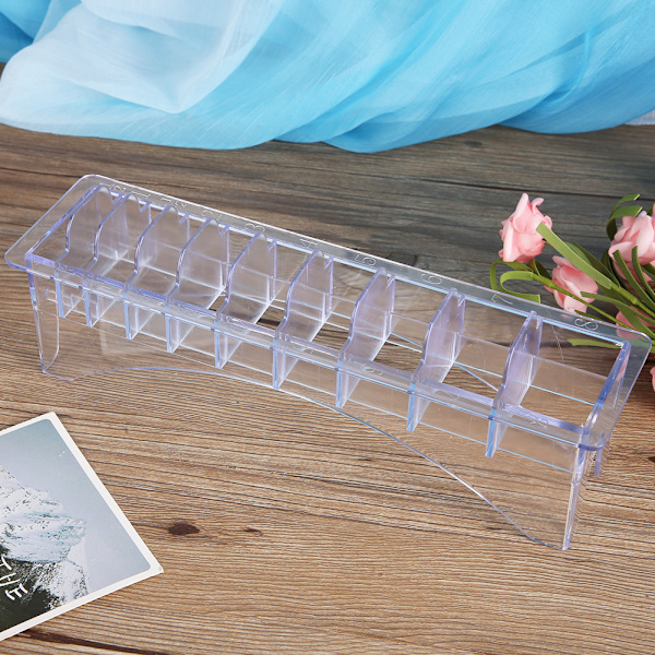 Storage Box for Guide Combs Hair Clipper Positioning Comb Organizer Case 10 Compartments