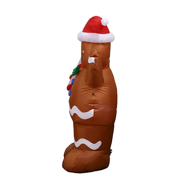 Julgransdekoration 1,5 M Pepparkaksgubbe Jul Uppblåsbar Gammal Snögubbe American Standard
