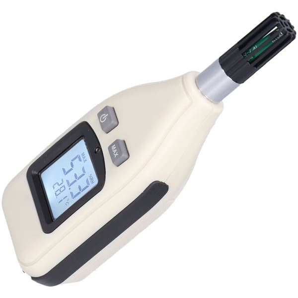 Digital termometer och hygrometer med LCD-bakgrundsbelysning, hög precision för temperatur och luftfuktighet (batteri ingår ej)