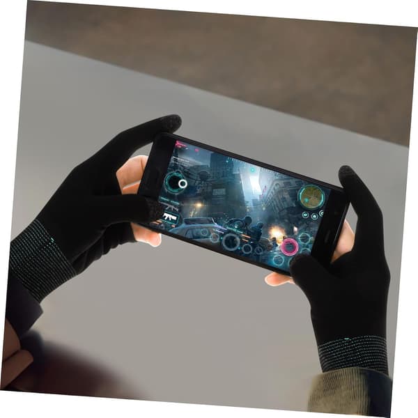 2 par fingerhandsker gaminghandsker af nylon og Graphen åndbare behagelige til touchscreen-brug til mobilspil -