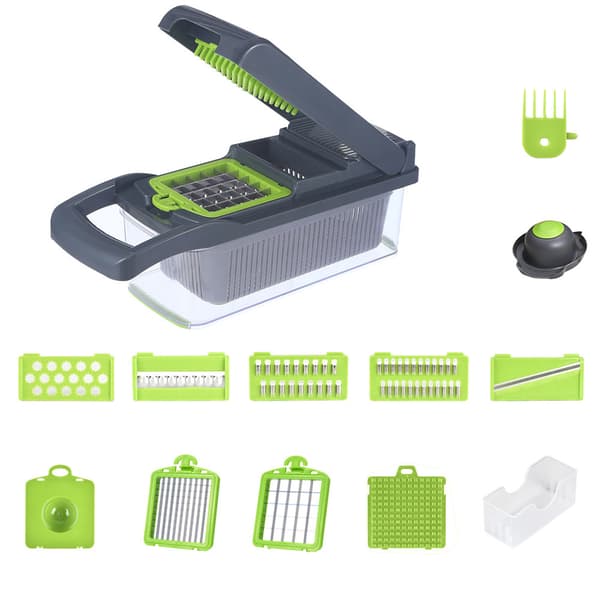 Container for vegetable chopper and onion chopper
