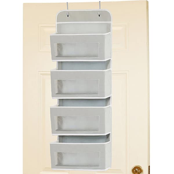 1 st hushållshängande diverse förvaring och städning dörrväggmonterad 4 transparent ficka D